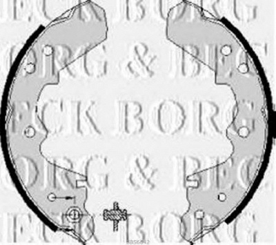 BORG & BECK bbs6042 -  Комплект тормозных колодок